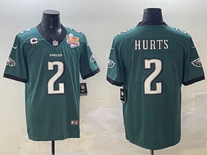 Men Philadelphia Eagles #2 Hurts Green Second generation 2025 Nike Limited NFL Jersey style 2->philadelphia eagles->NFL Jersey